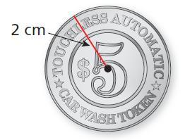 Find The Circumference Of The Coin. Use 3.14 Or 22/7 For Pi. Remember To Have The Correct Units.1) Show