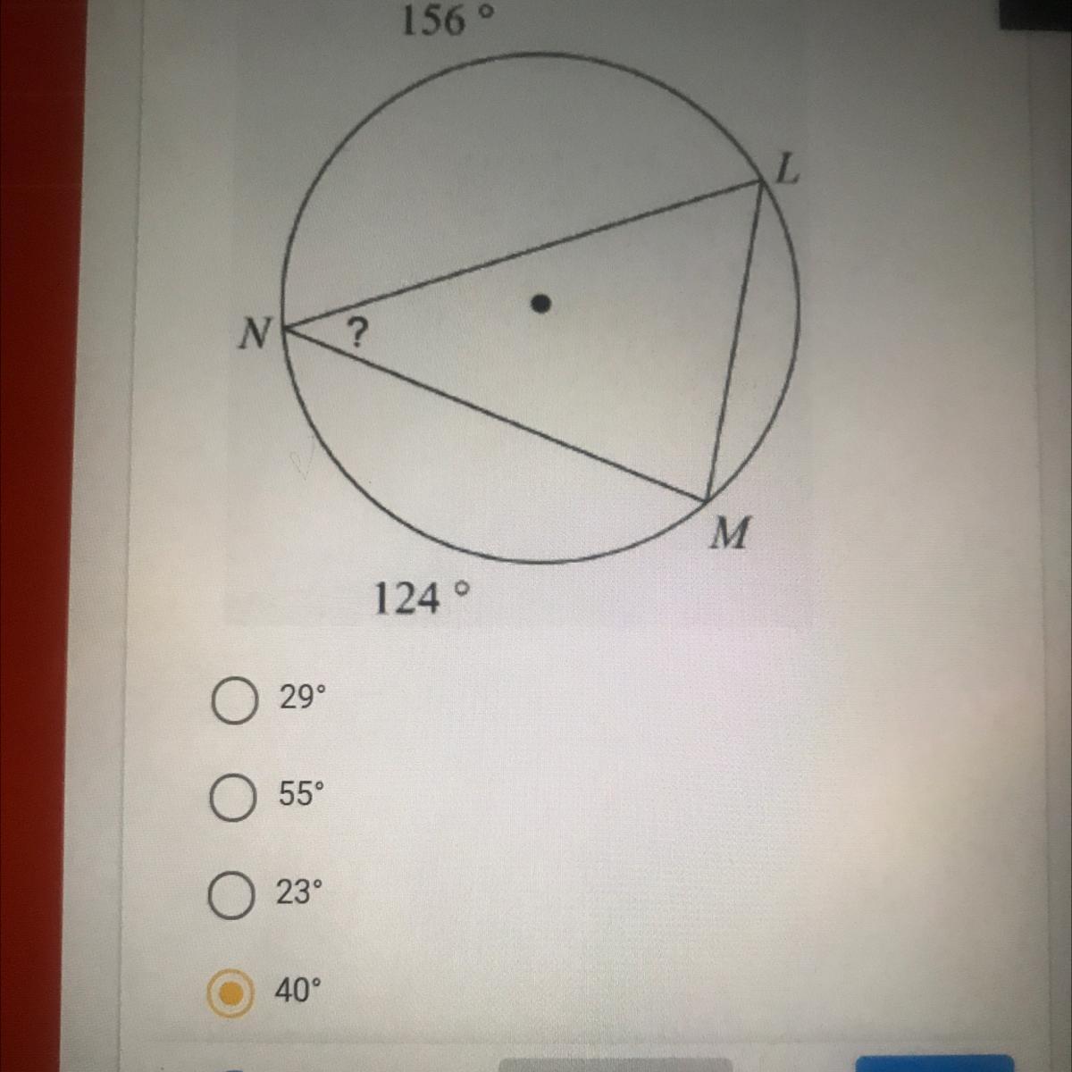 1. Find The Measure Of The Given Angle. All Changes Saved156LN?M M124 29552340