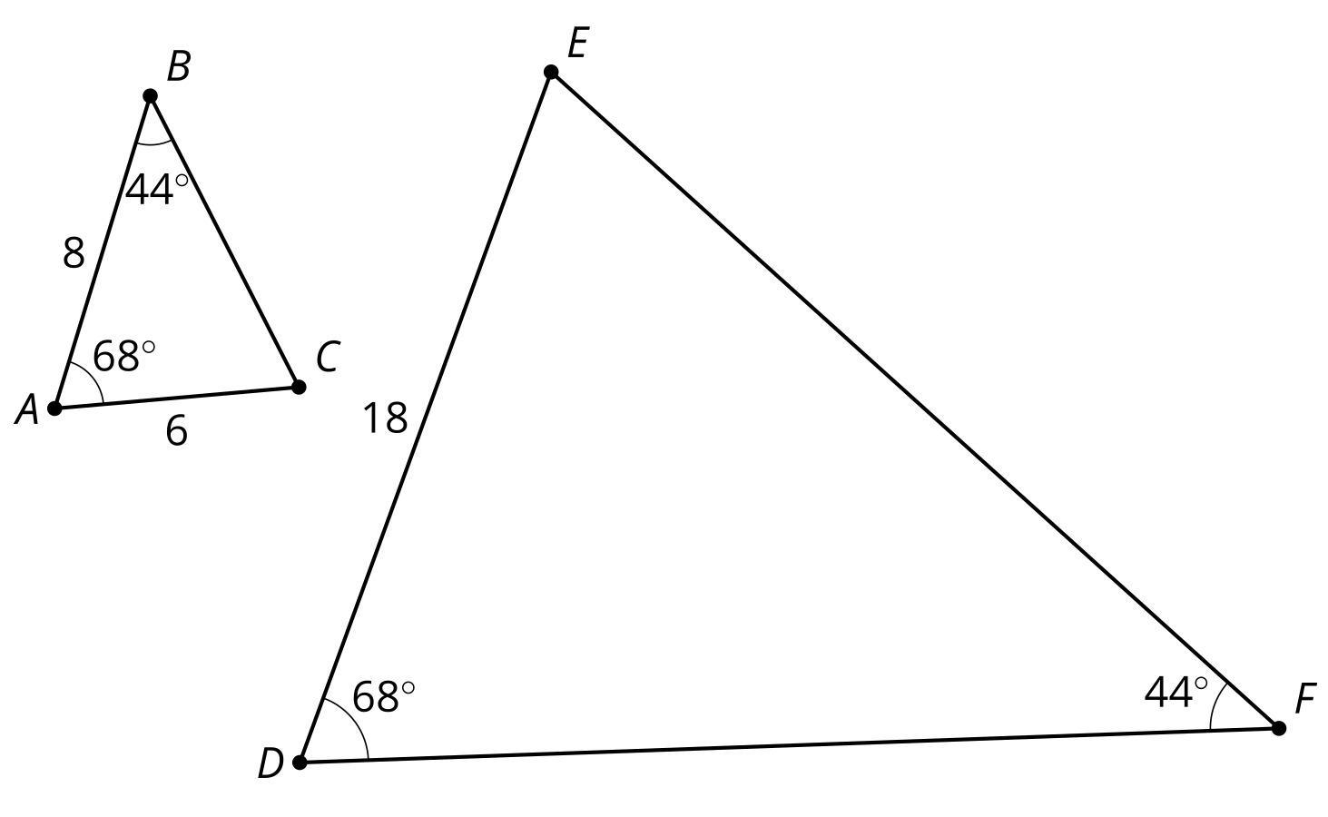 In Triangle ABC, Angle A Is 35 And Angle B Is 20. Select All Triangles Which Are Similar To Triangle