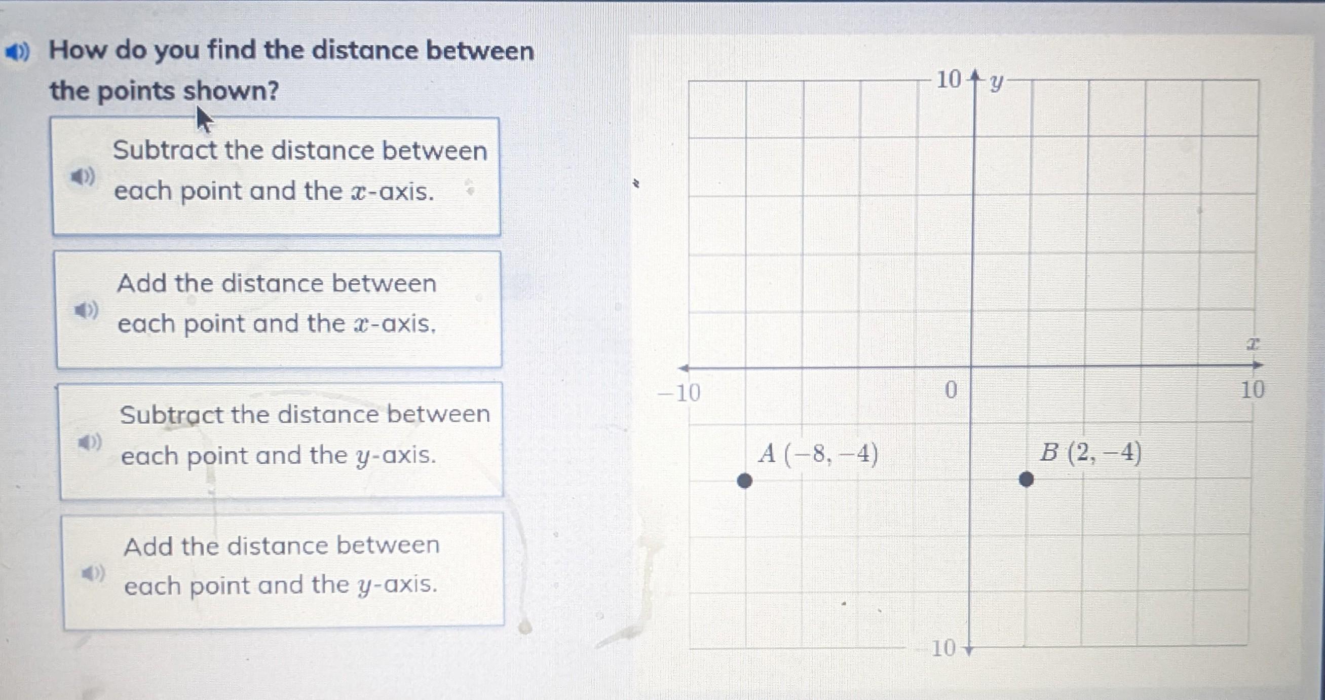 How Do You Find The Distance Between The Points Shown