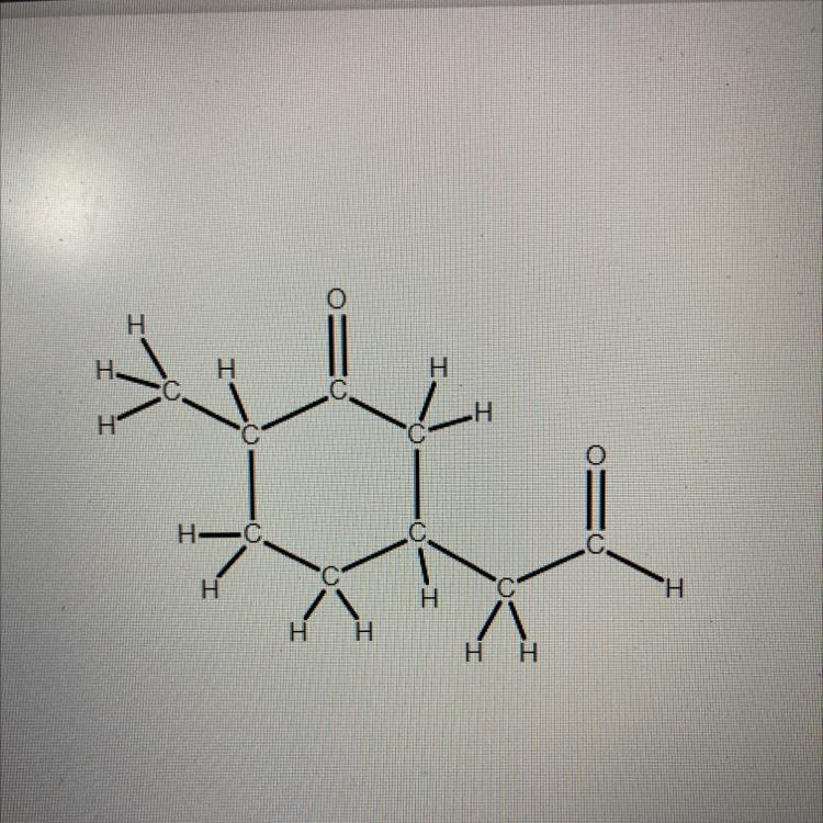 The Molecule Below Contains Both An Aldehyde And A Ketone Functional Group. Circle Only The Carbonyl