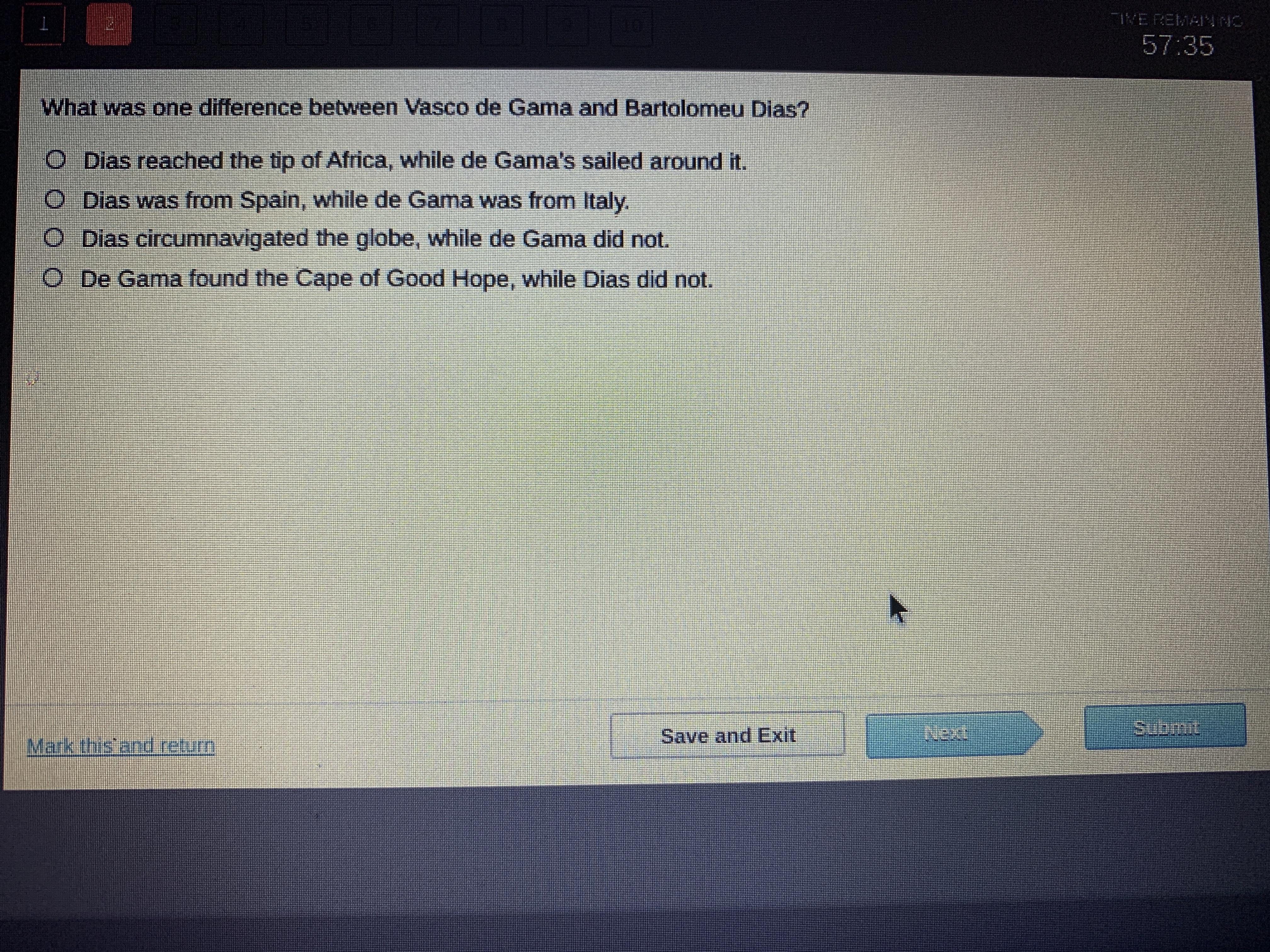 What Was One Difference Between Vasco De Gama And Bartoloemu Dias?