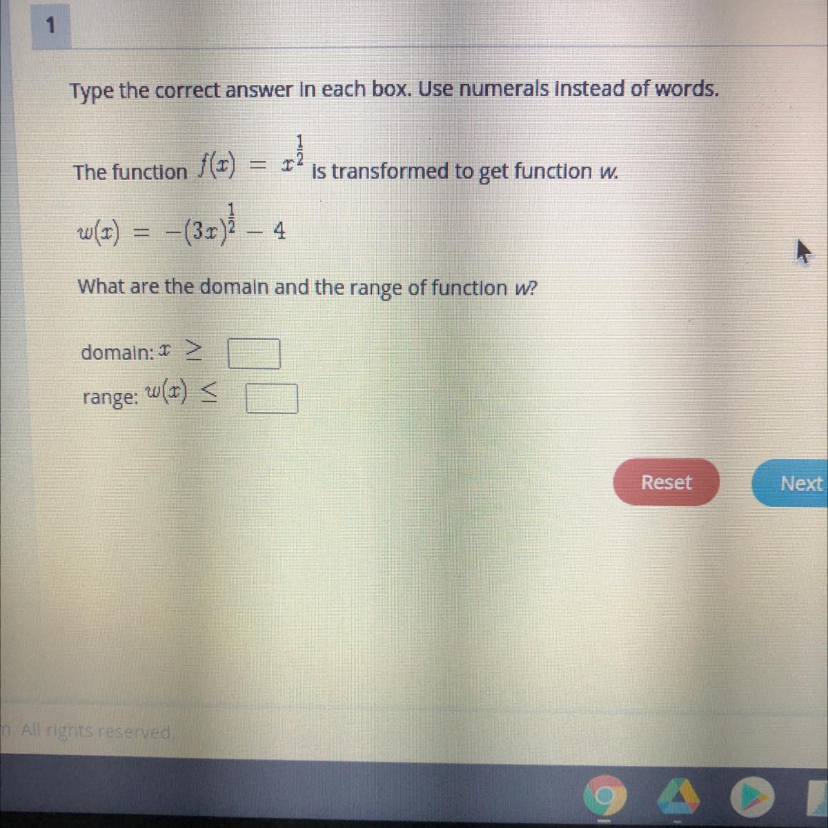 What Are The Domain And The Range Of Function W?