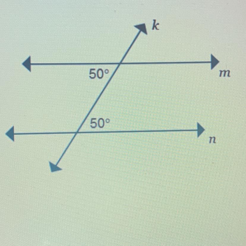 Which Theorem Correctly Justifies Why The Lines M And Nare Parallel When Cut By Transversal K?converse