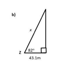 Find The Length Of Side X To One Decimal Place. HELPPPP