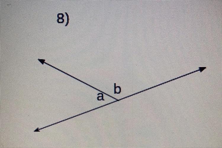 Identify The Indicated Angles As Adjacent, Vertical, Linear, Or Complimentary