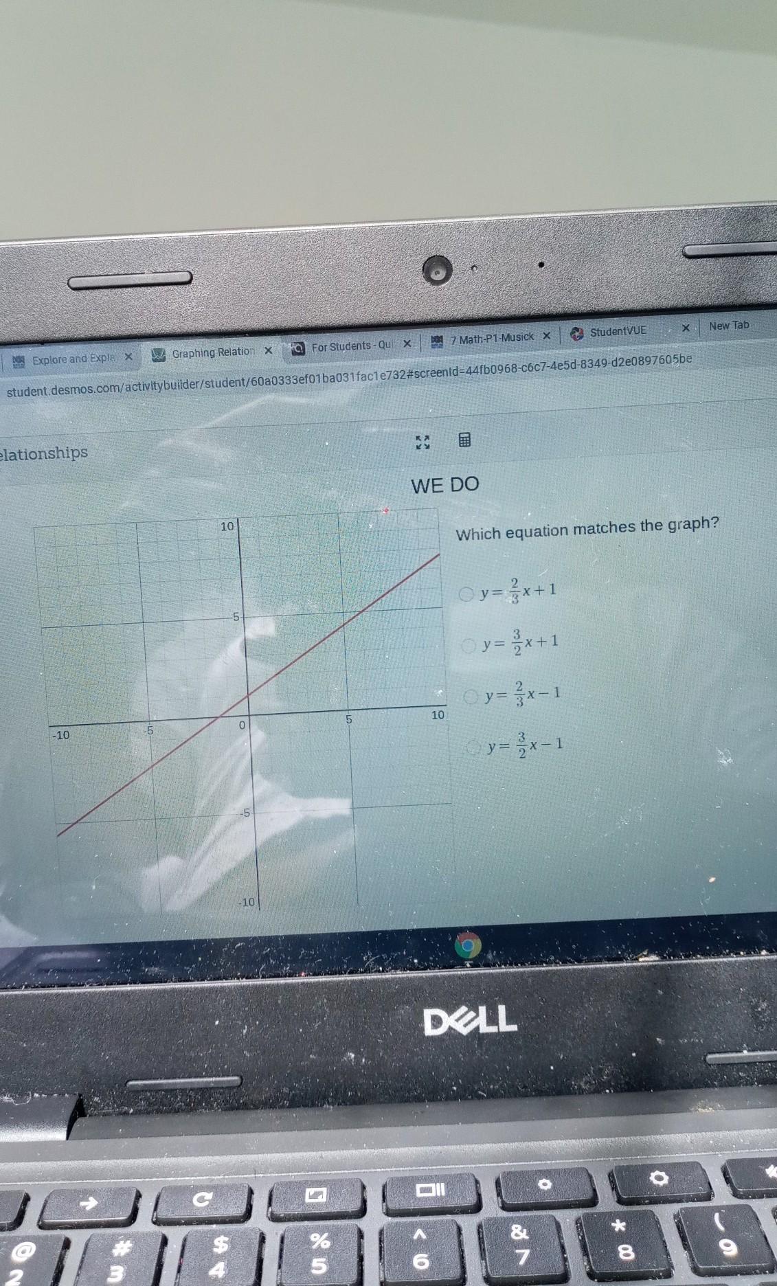 10 Which Equation Matches The Graph? 