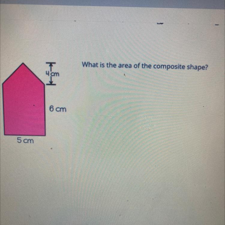 What Is The Area Of The Composite Shape?cm6 Cm5 Cm