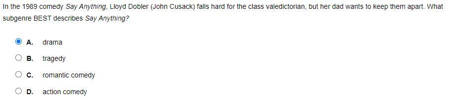 In The 1989 Comedy Say Anything, Lloyd Dobler (John Cusack) Falls Hard For The Class Valedictorian, But