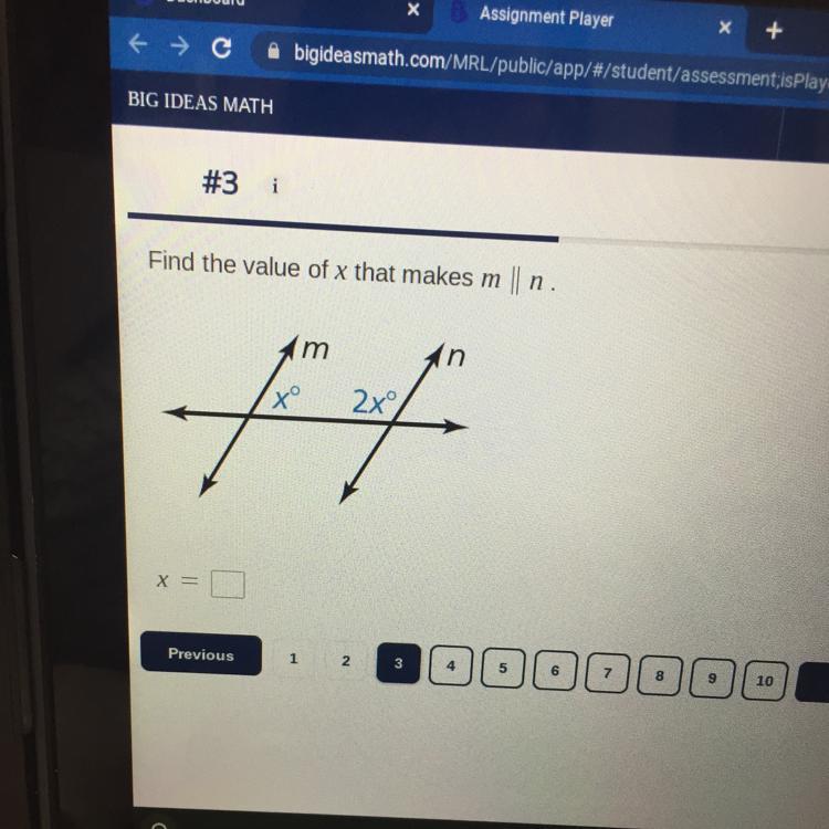 Geometry 3.3 Parallel Lines Converse 