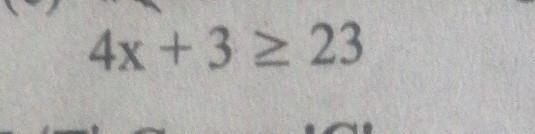 Solve: Answer Is X Is Greater Than Or Equal To 3.