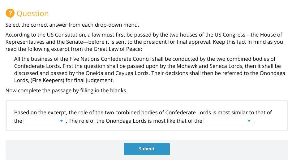 According To The US Constitution, A Law Must First Be Passed By The Two Houses Of The US Congressthe