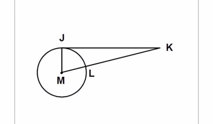 If The Radius Of Circle M Is 7, And LK = 18, Find JK 