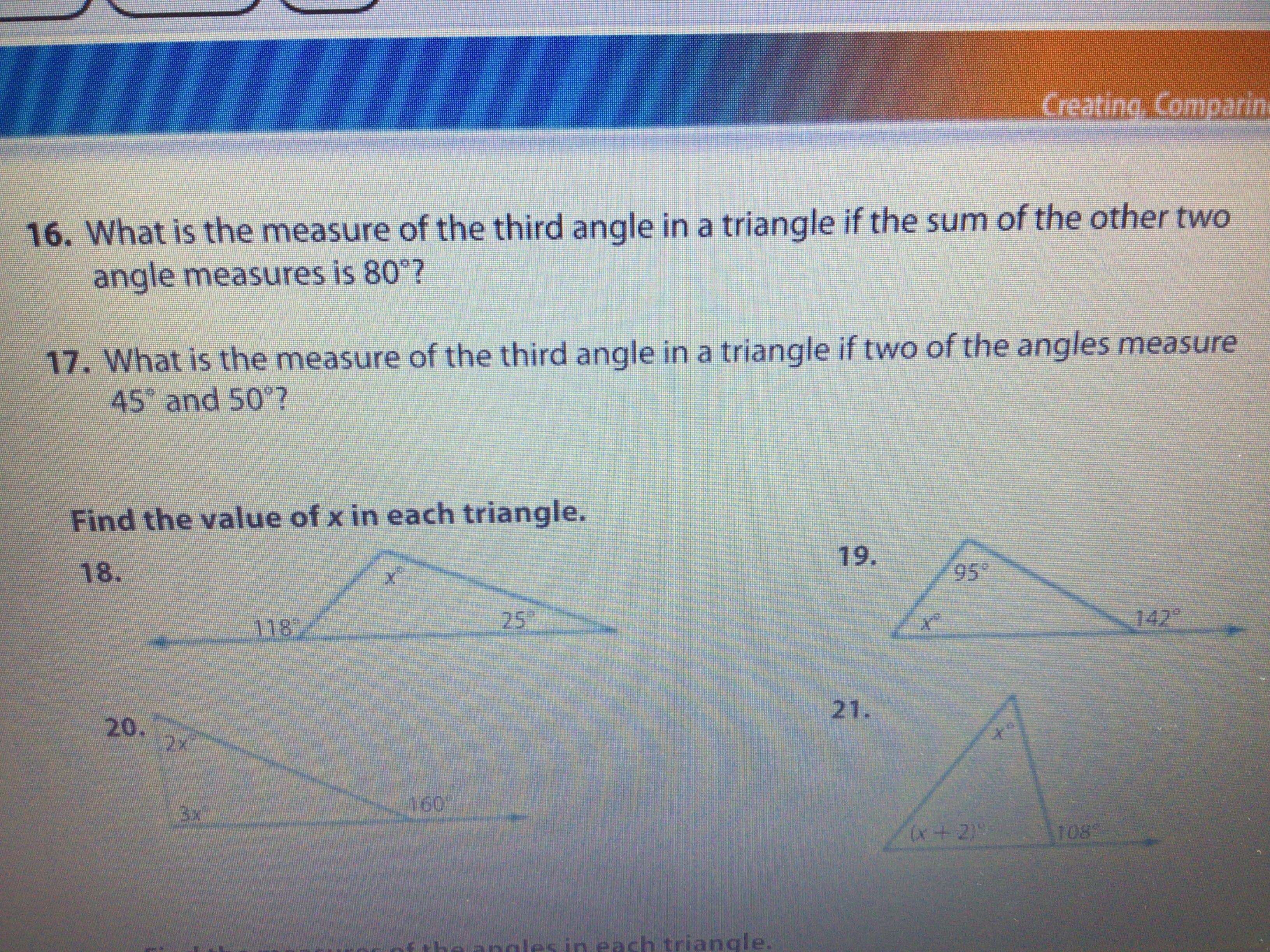 Please Help I Need Help With #17, 19, And 21