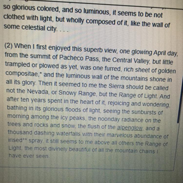 How Does Paragraph 2 Contribute To The Development Of The Author'sideas?O A. It Provides Geological Details