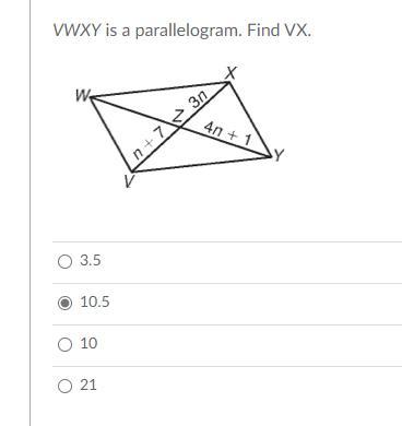 VWXY Is A Parallelogram. Find The Measure Of XY And WY 8