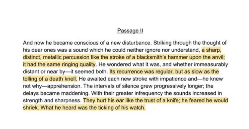 How Does Ambrose Bierce Use The Highlighted Figurative Language In This Passage To Set The Tone Of The