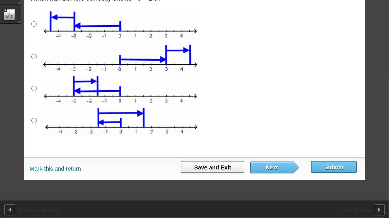 Which Number Line Correctly Shows 3 1.5?