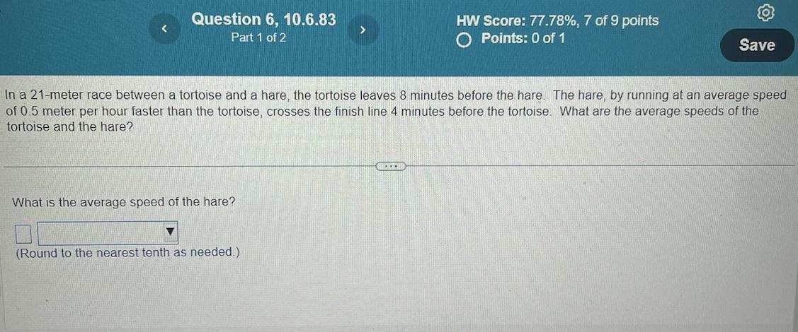 In A 21 Meter Race Between A Tortoise And A Hare, The Tortoise Leaves 8 Minutes Before The Hare. The