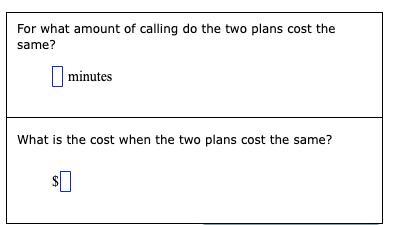 A Phone Company Offers Two Monthly Plans. Plan A Costs $16 Plus An Additional $0.18 For Each Minute Of