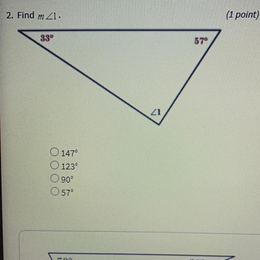 2. Find M 21.(1 Point)33957921O 1471239057