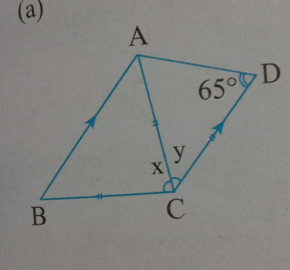 Find The Value Of X And Yfrom Geometry Urgently 