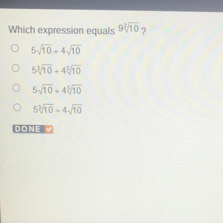 Which Expression Equals 9 3sqrt10