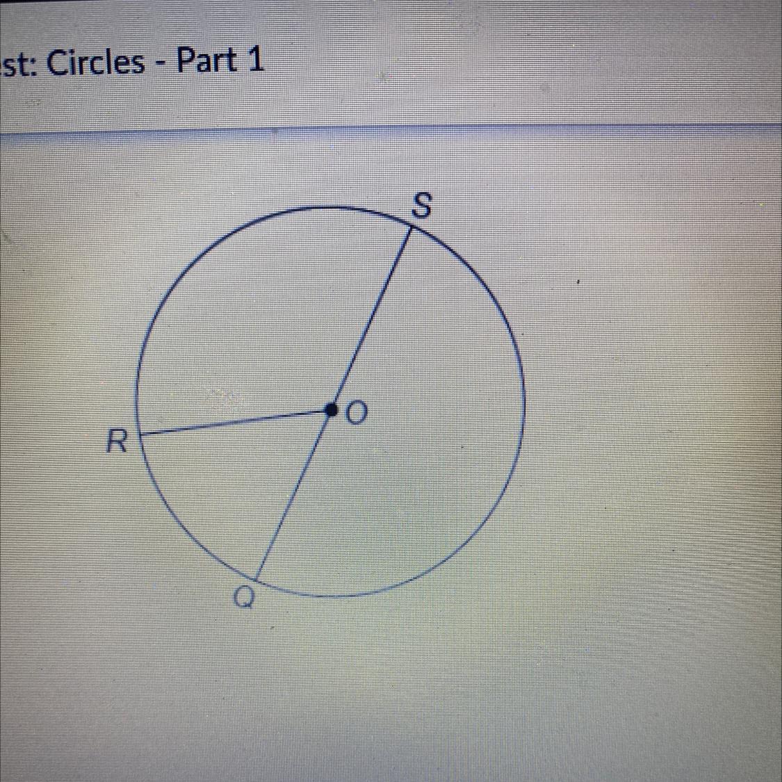 CalculatorThis Figure Shows Circle O With Diameter QS.mRSQ = 280What Is The Measure OfEnter Your Answer