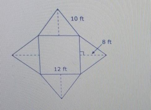 The Net Of A Square Pyramid And Its Time Engines Are Shown In The Diagram What Is The Lateral Surface