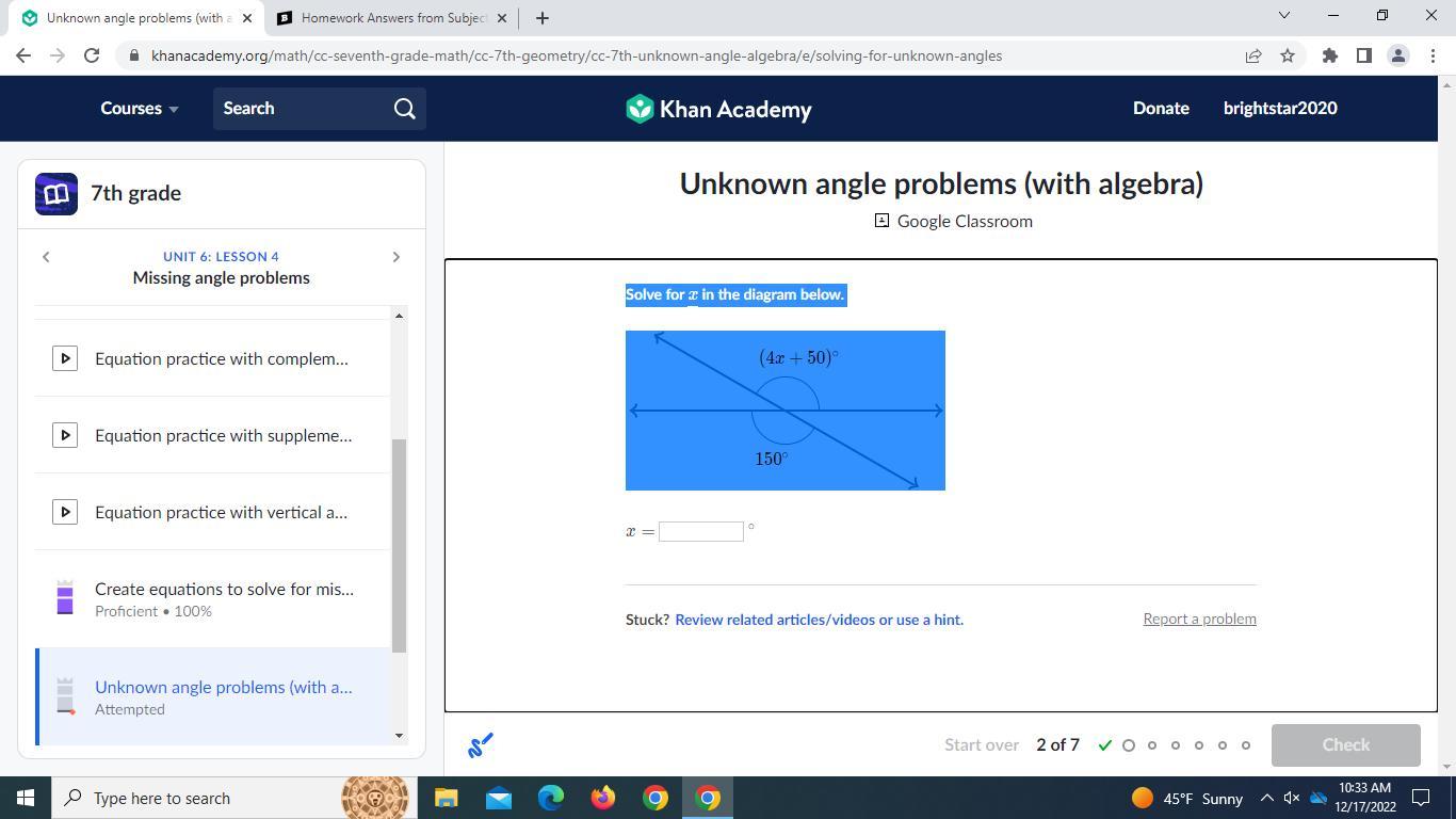 Solve For X In The Diagram Below.