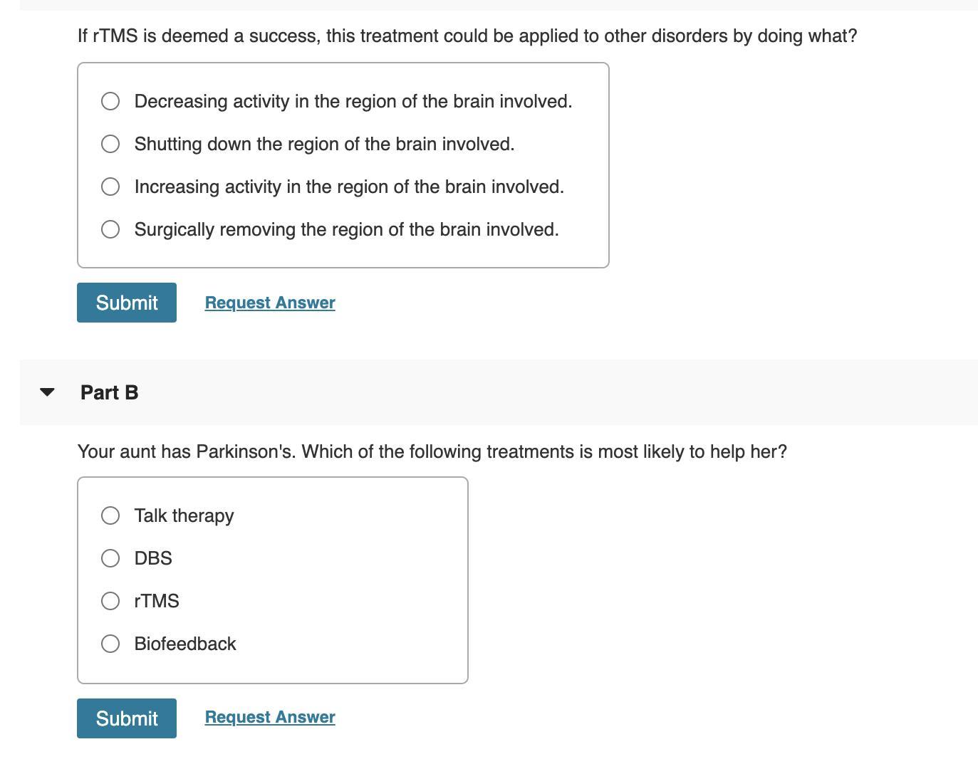 1.If RTMS Is Deemed A Success, This Treatment Could Be Applied To Other Disorders By Doing What?2.Your