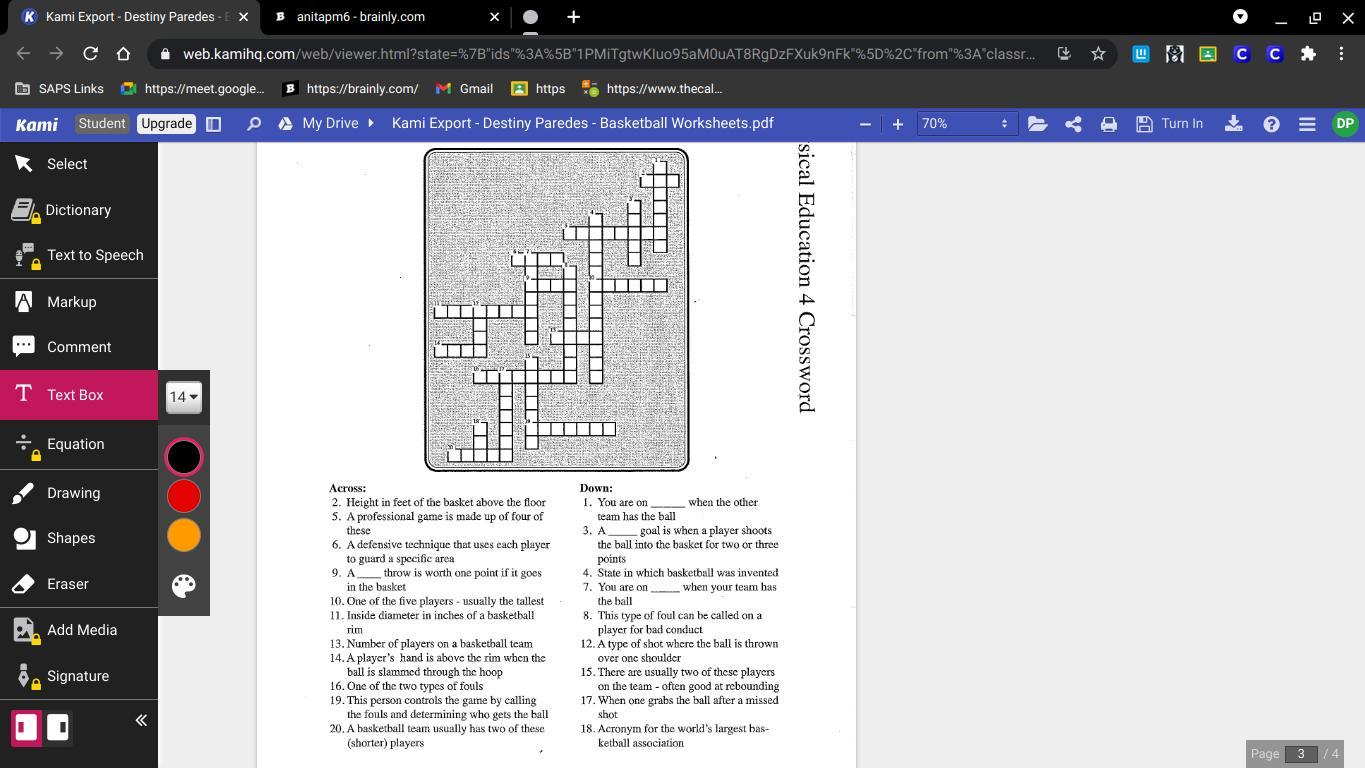 Complete This Whole Crossword Puzzle (WORTH 100 POINTS, ANSWERS LIKE ( I Don't Know What Is Is Sorry)