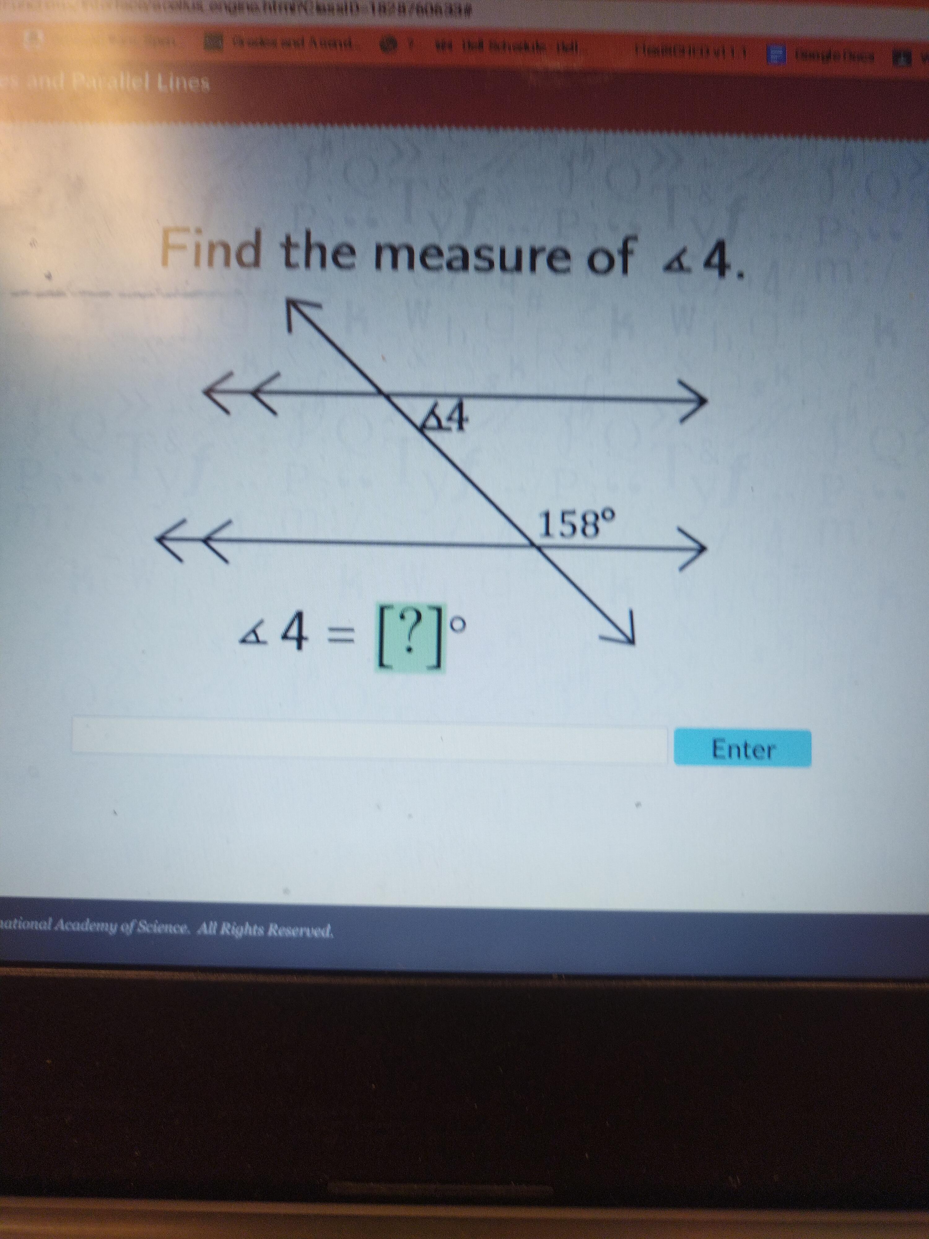 Find The Measure Of 4