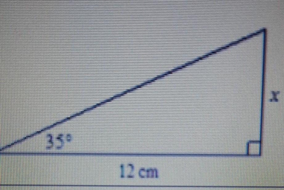 Please Help I'm Extremely Confused.Find The Value Of X. Round To The Nearest Tenth. The Diagram Is Not