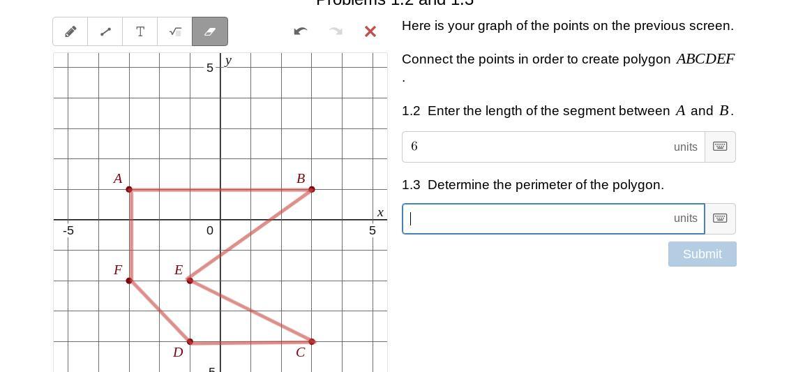 Help Here Is Your Graph Of The Points On The Previous Screen.Connect The Points In Order To Create Polygon