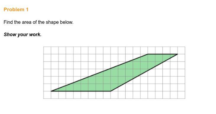 Find The Area Of The Shape Below.