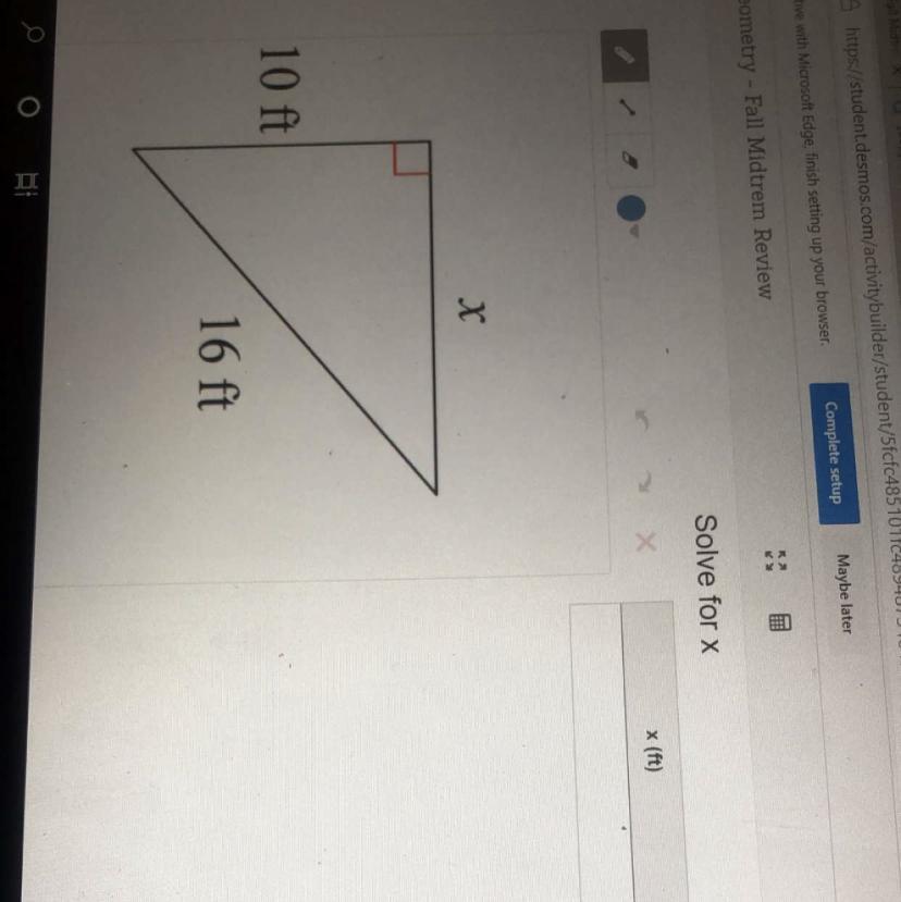 Solve For X . Please Help ! 