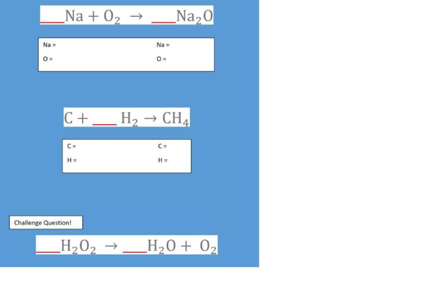 Balance The Three Equations Below By Adding The Appropriate Coefficients On The Red Lines.In The Text