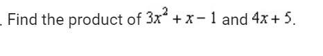 Find The Product. Equation Is Below.