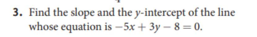 Help Please, What Is The Slope And Y Intercept
