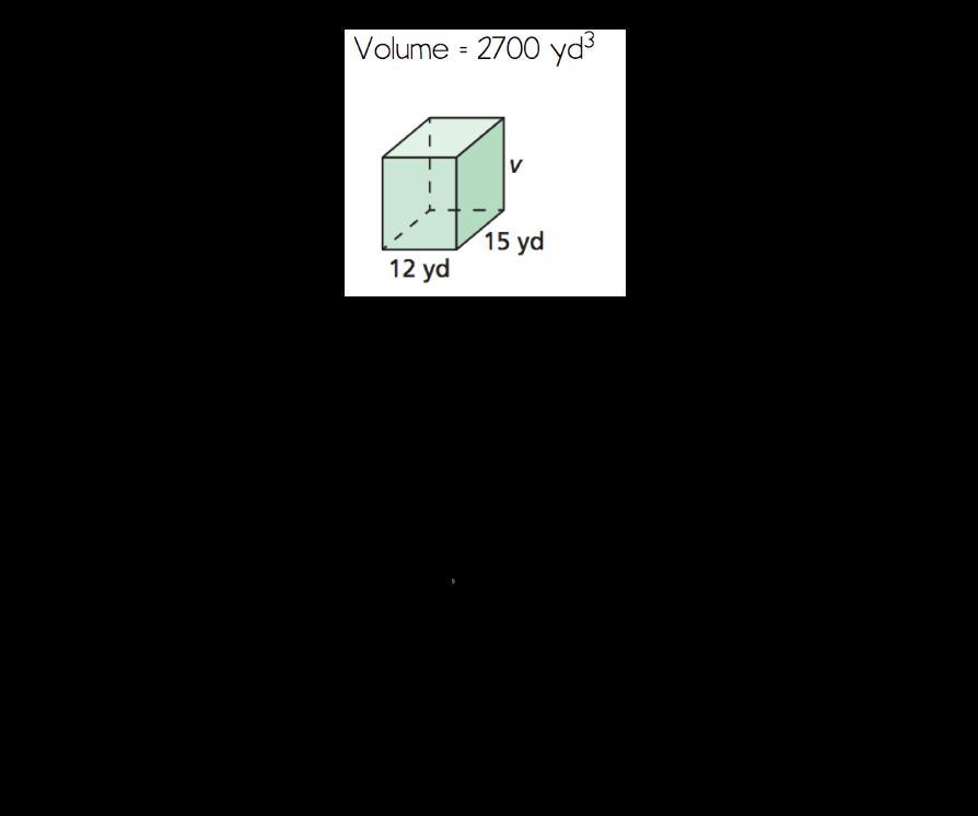 Find The Missing Dimension Of The Prism (Pic Provided)