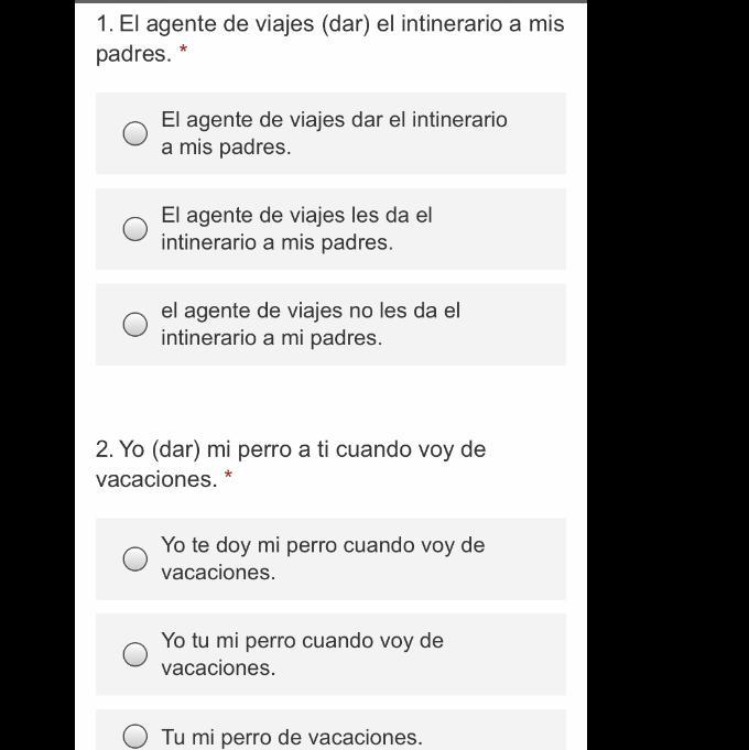 Im Gonna Need Help On My Spanish Assignment Ill Post The Other Questions If I Need Help, Ill Mark As