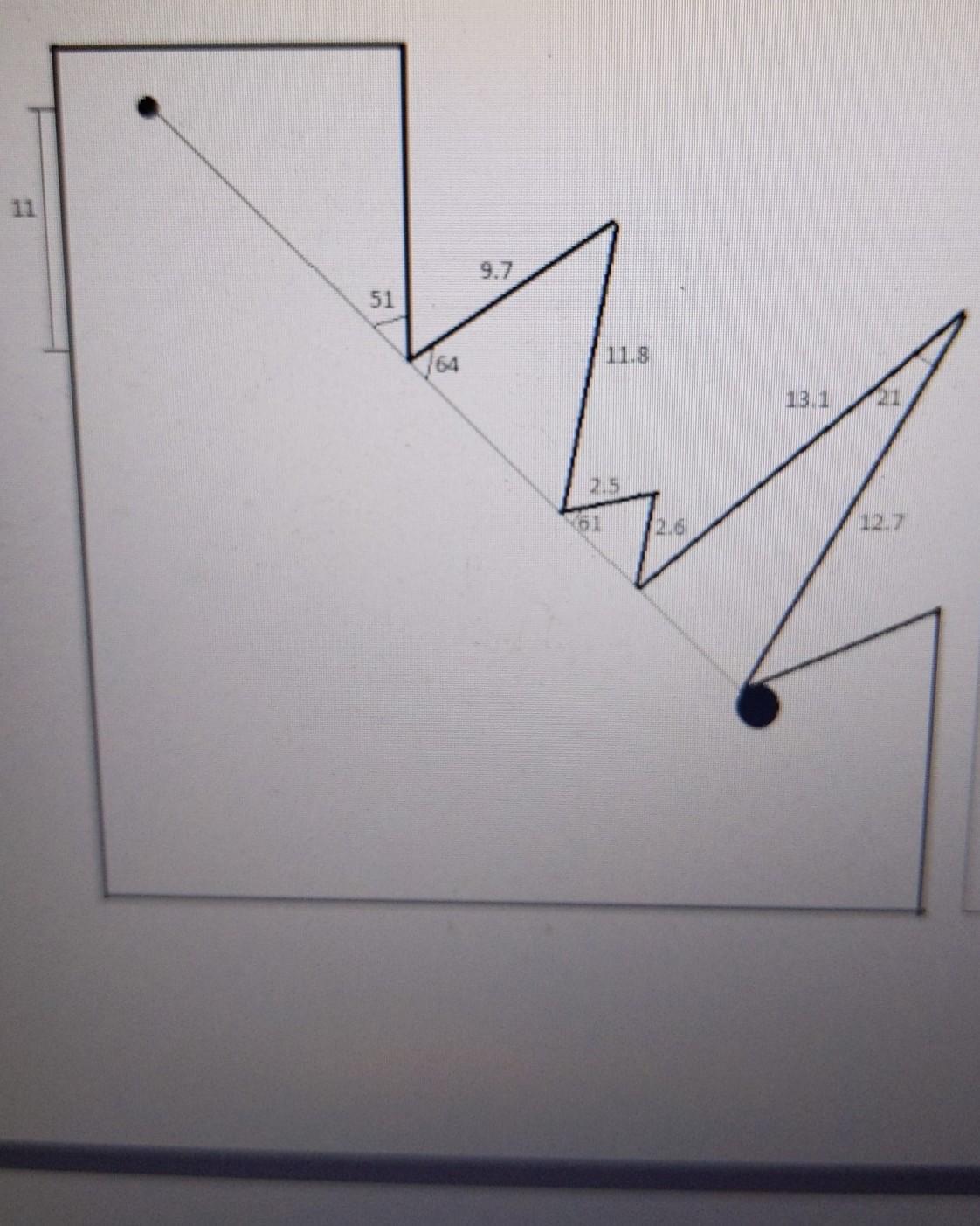 Find The Length Between The Big Circle And Small Circle.