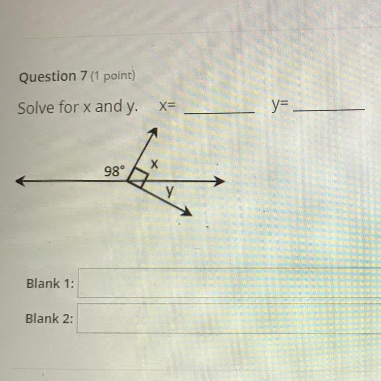 Solve For X And Y. X= Y=