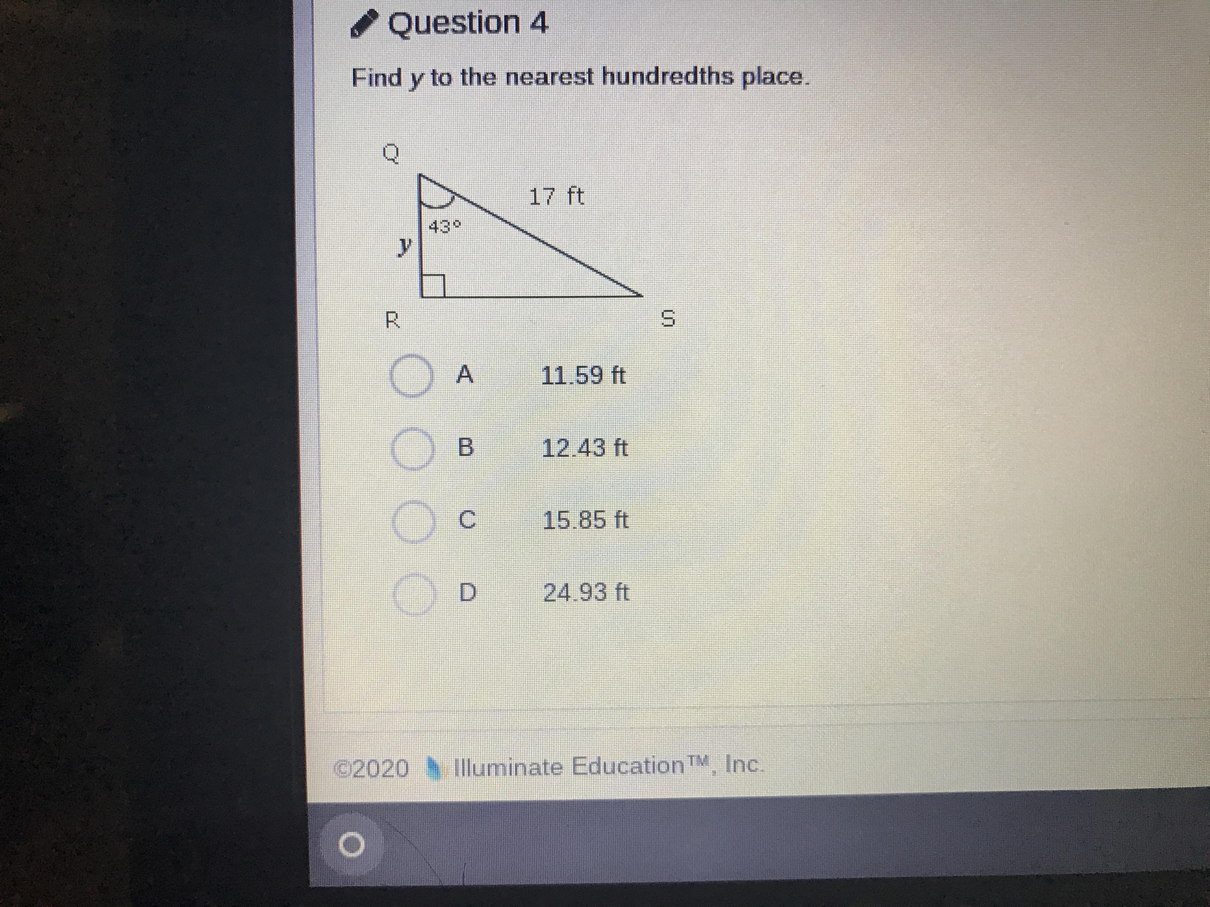 Find Y Into The Nearest Hundredth Place