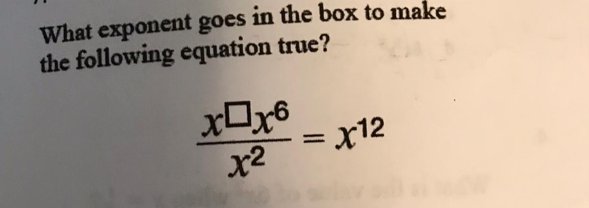 What Number Would Go Into The Box?