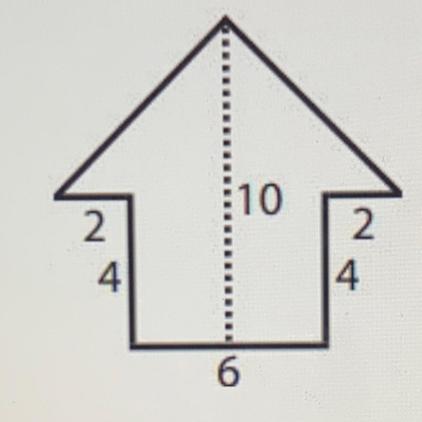 Find The Area Of The Composite Figure Below. Round Your Answer To The Tenths.