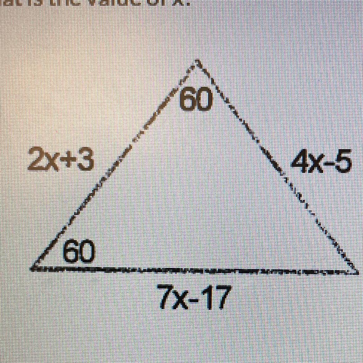 What Is The Value Of X