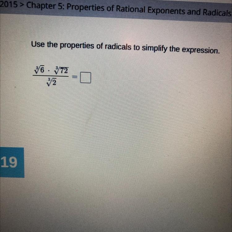 Use The Properties Of Radicals To Simplify The Expression 