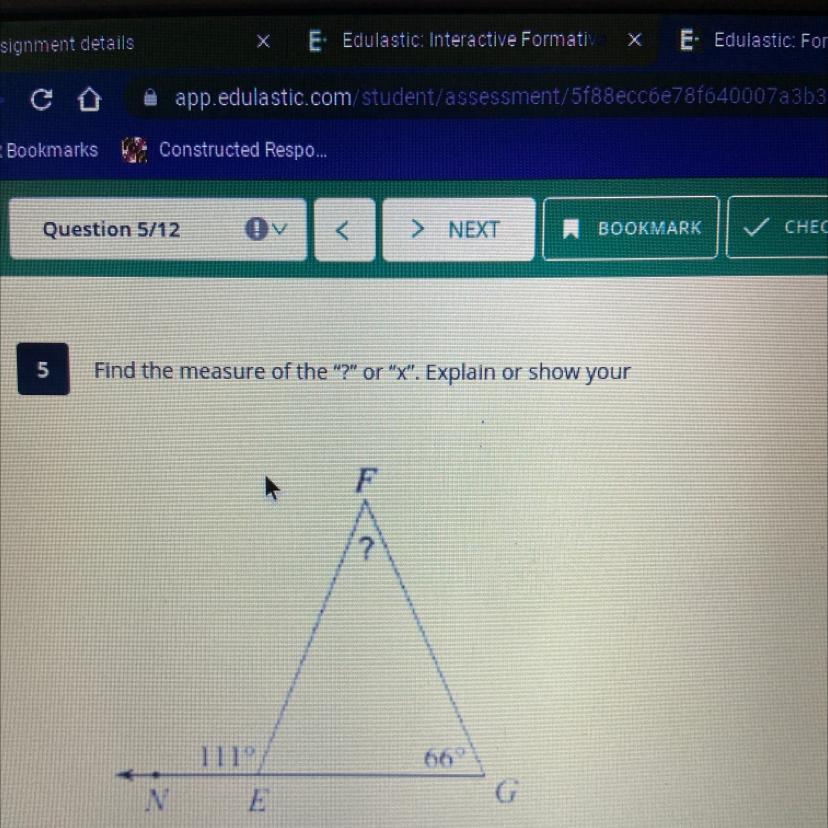 Find The Measure Of The "?" Or "X". Explain Or Show Your